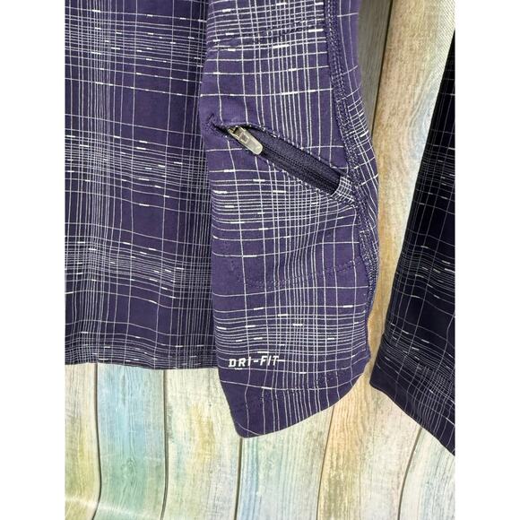 Nike Dri-Fit Purple Pullover Hoodie Running Jacket Size XL Back Vent Long Sleeve - Picture 6 of 7